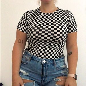 Forever 21 Checkered T Shirt, Medium